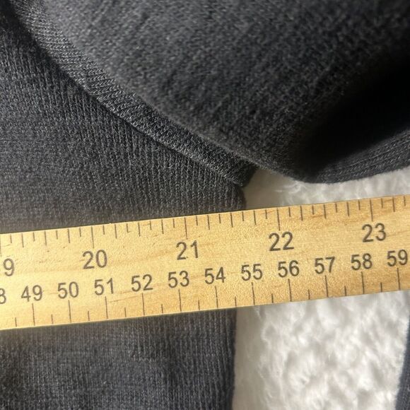 Robert Barakeet Men’s L Mock Neck Zip Cardigan Black Fall Core Winter Sweater - Picture 6 of 9